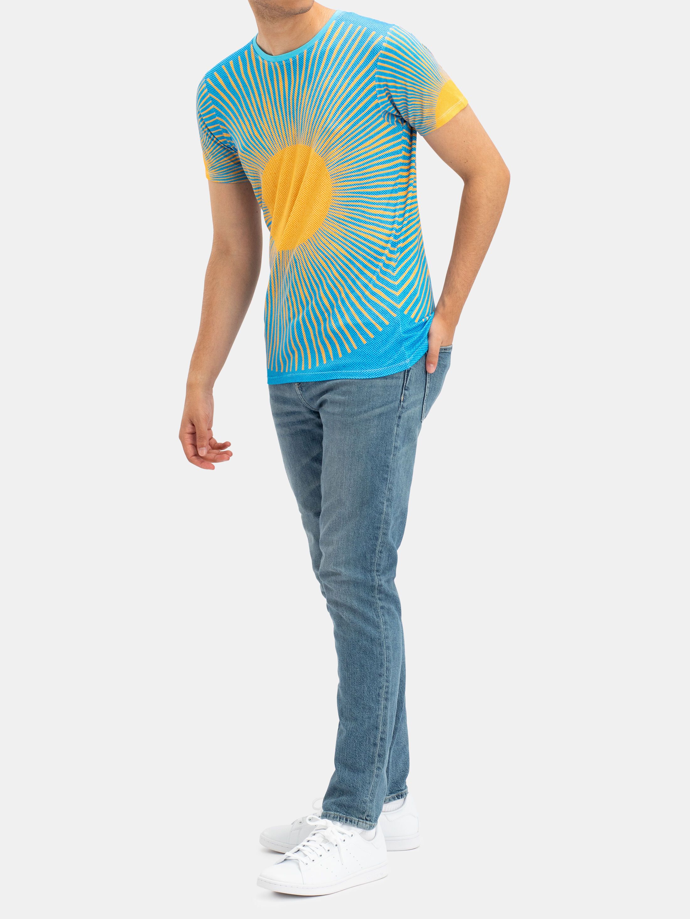 X-Future Mens Stylish Long Sleeve Crewneck Printing Slim Fit Stretch Muscle T-Shirts Tee 
